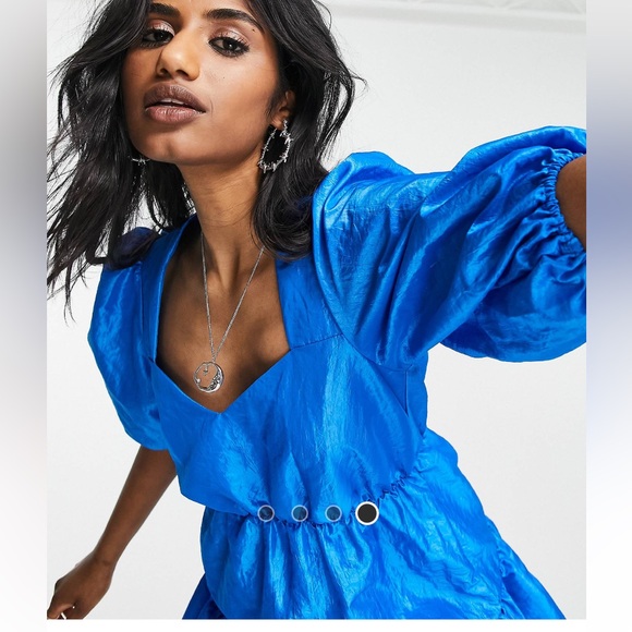 Smocked mini dress - Picture 4 of 7